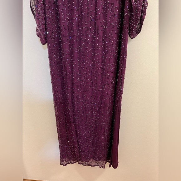 16. Patra Beaded Kimono Sleeve Gown - Picture 8 of 15